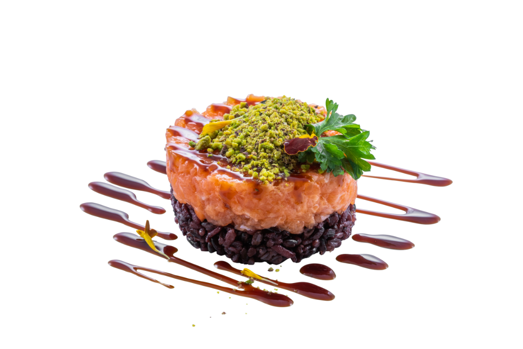 Tartar de Salmon y Pistachos