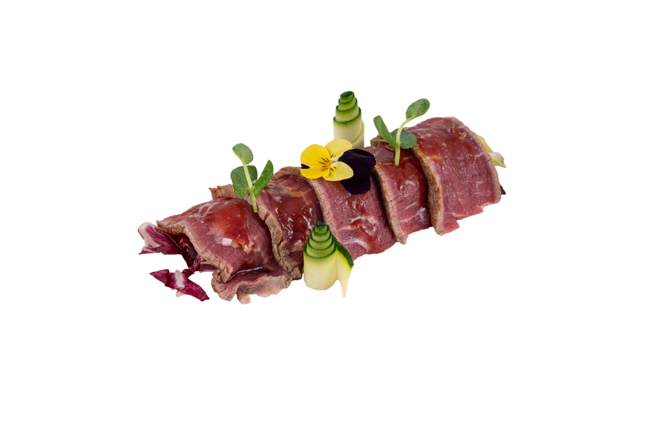 Tataki de Ternera con Salsa BBQ Coreana